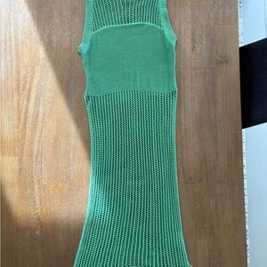 Free People Green Knit Dress Coverup